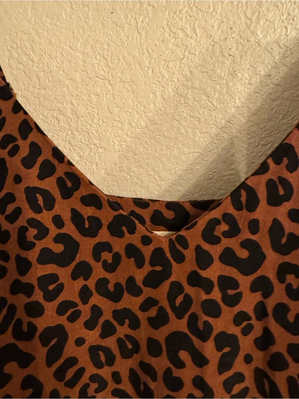 Marine Layer Brown Leopard Slip Midi Dress Adjustable Straps V Neck Size S - Picture 14 of 14